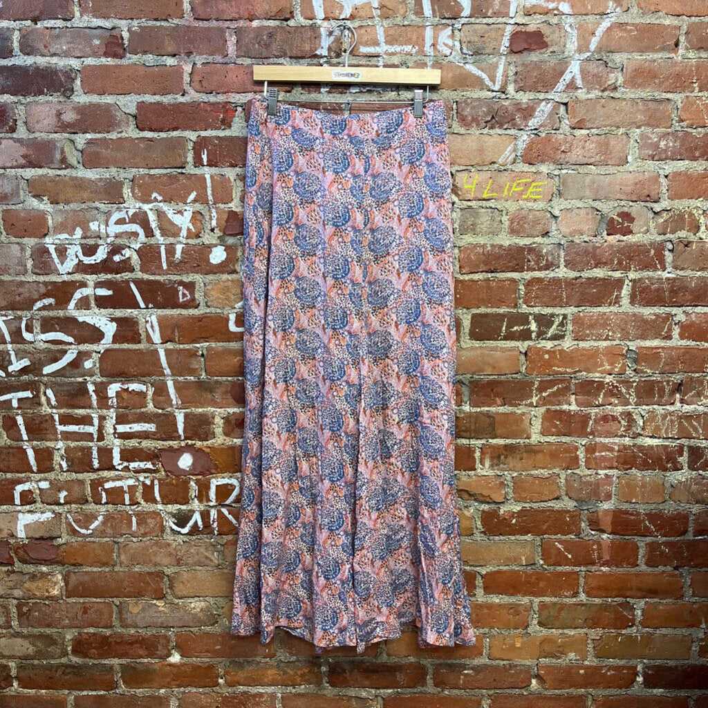 Bobeau Artistic Pattern Maxi Skirt Size Small