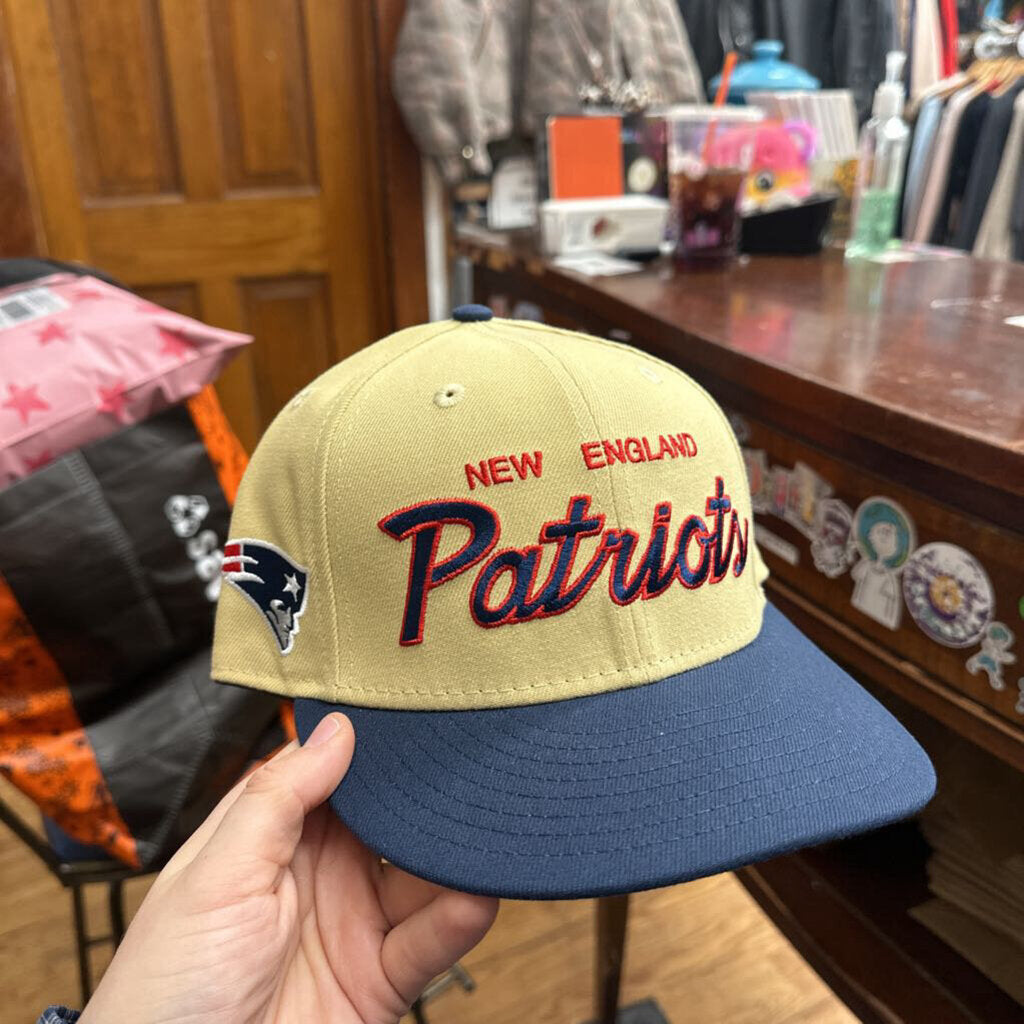 New Era New England Patriots Fitted Tan Size 7 1/2