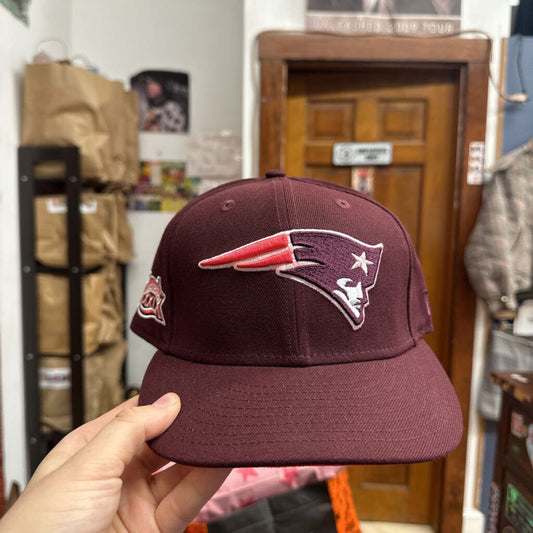 New Era Super Bowl XXXIX New England Patriots Fitted Maroon Size 7 1/2