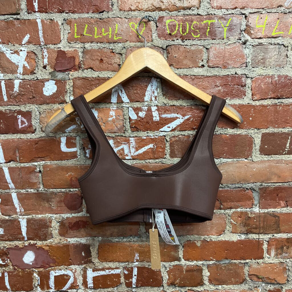 NWT Skims Bralette Top Brown Size Small