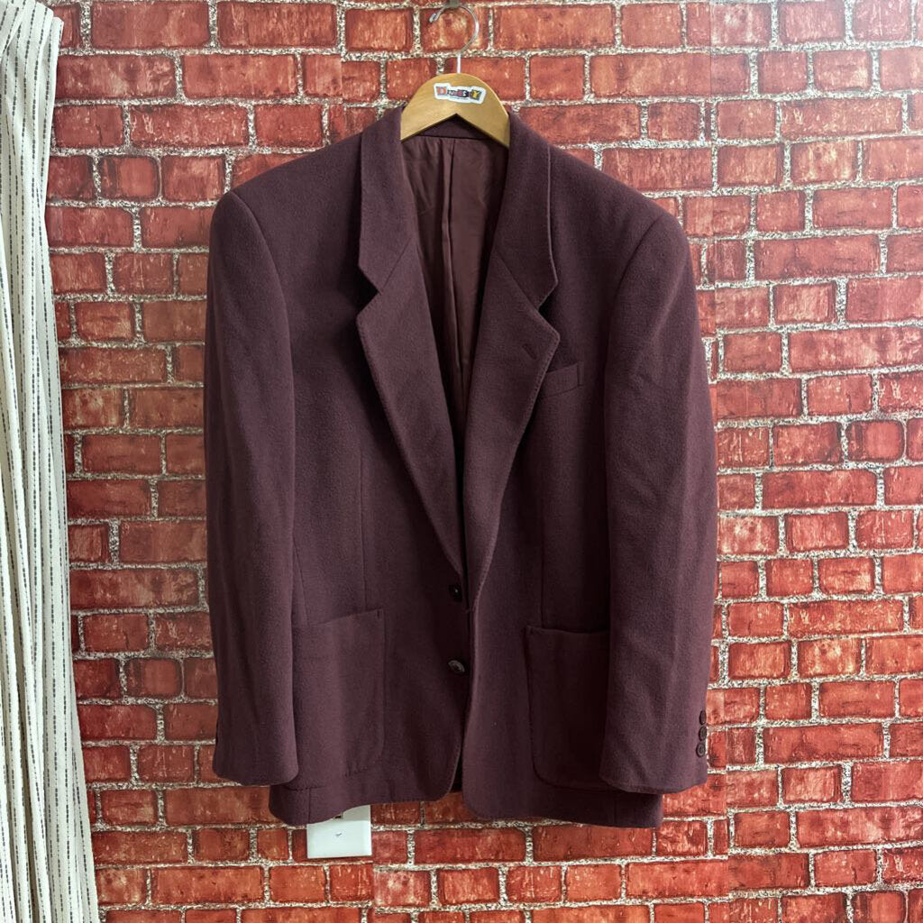 Kenzo MIJ Wool Blazer Burgundy Size 38 (M)