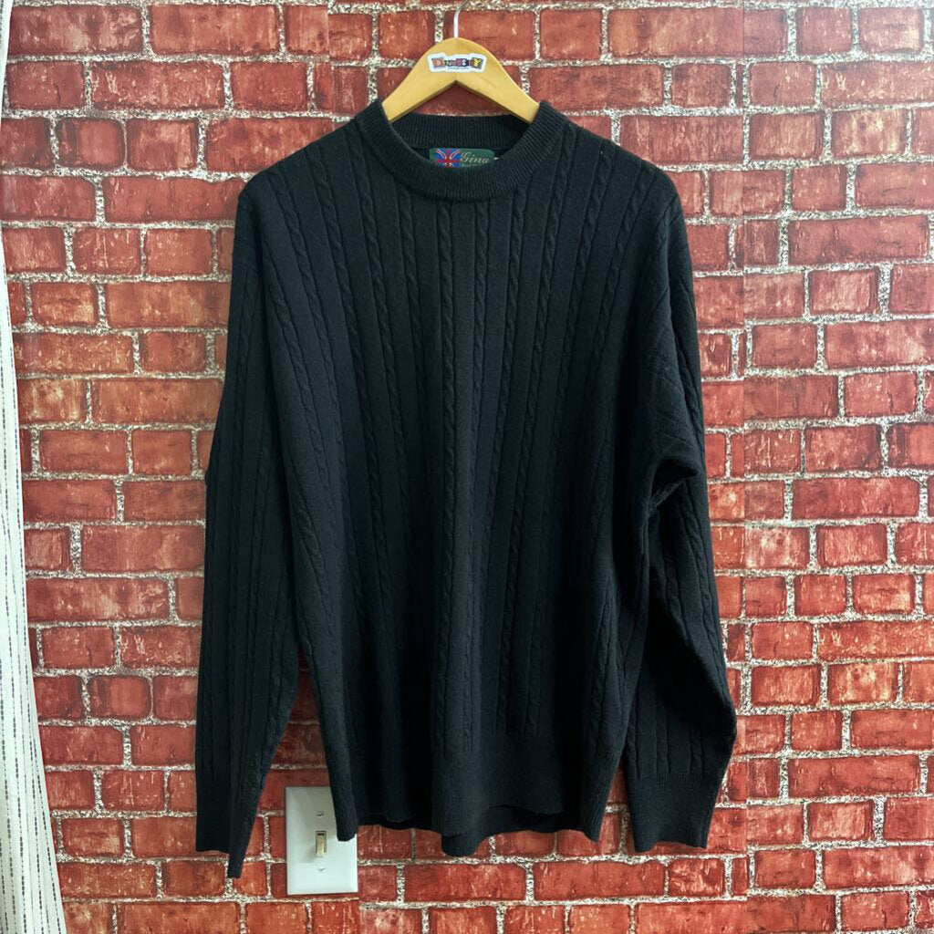 Gina 100% Cashmere Sweater Black Size XL