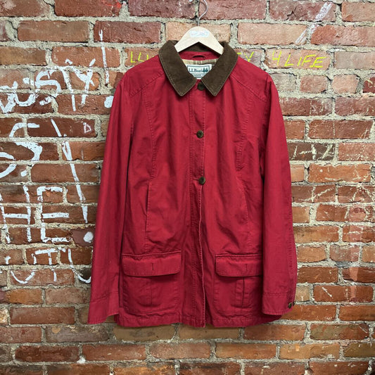 LL Bean Chore Jacket Red Size XL