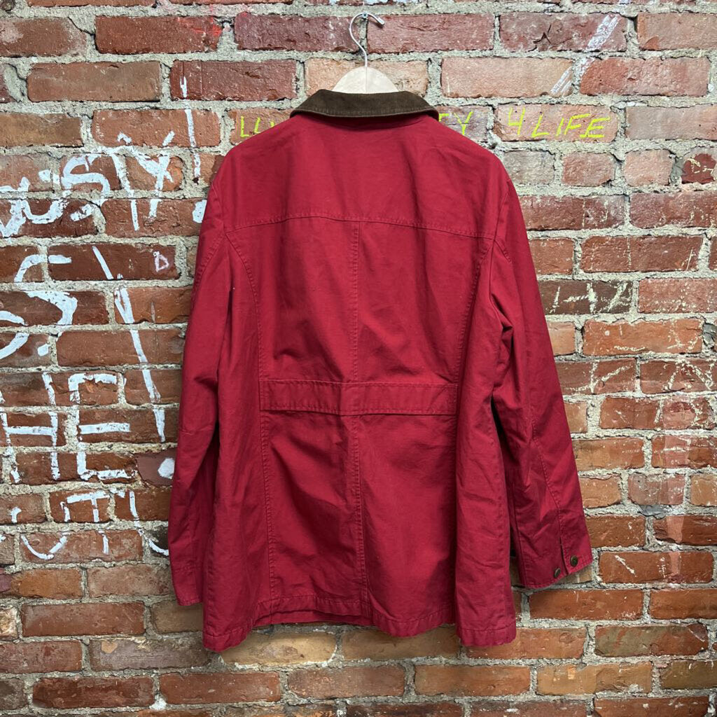 LL Bean Chore Jacket Red Size XL