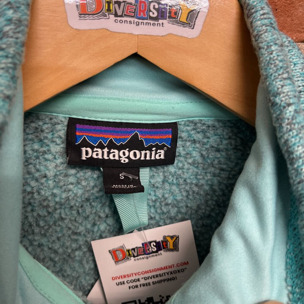 Patagonia Fleece Pullover Jacket Blue Size Small