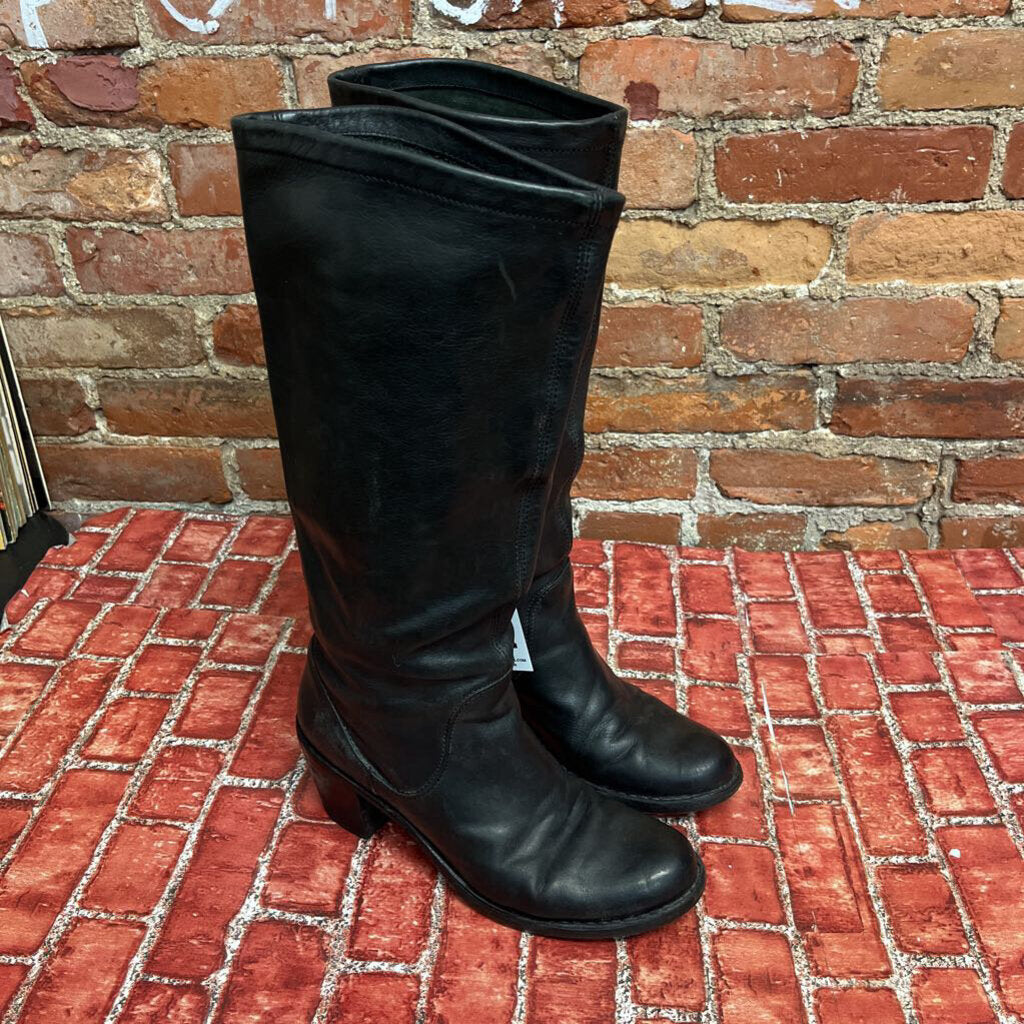 Fiorentini and Baker Leather high boots black Size 39 (8L)