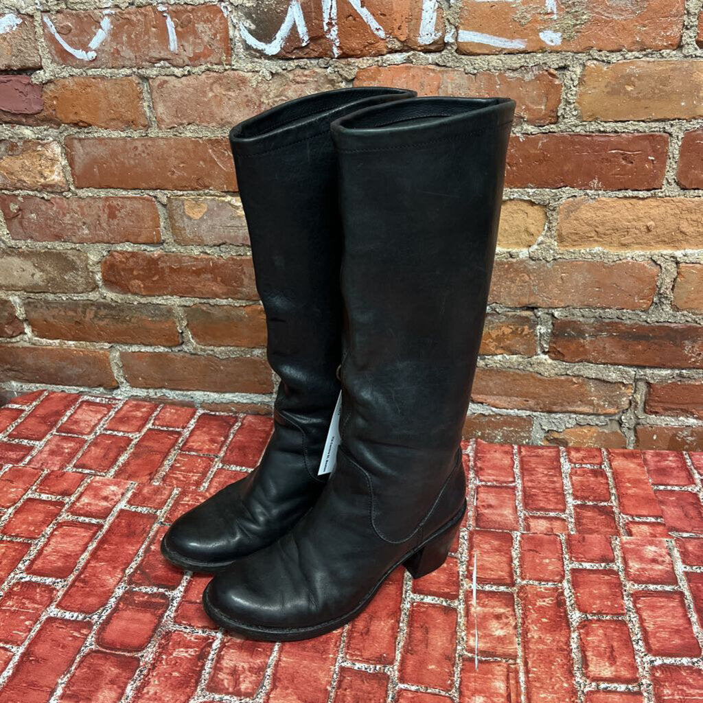 Fiorentini and Baker Leather high boots black Size 39 (8L)