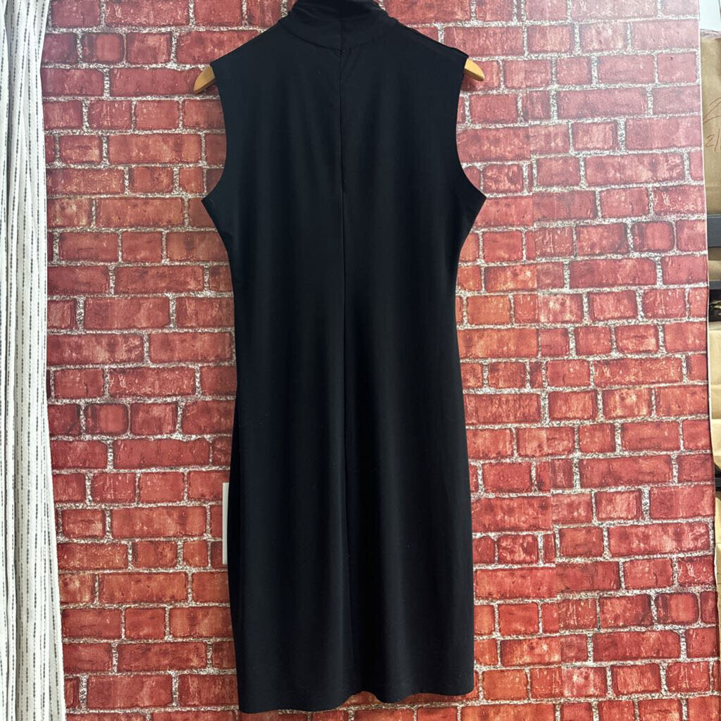 Norma Kamali Turtle neck Midi dress black Size L/40