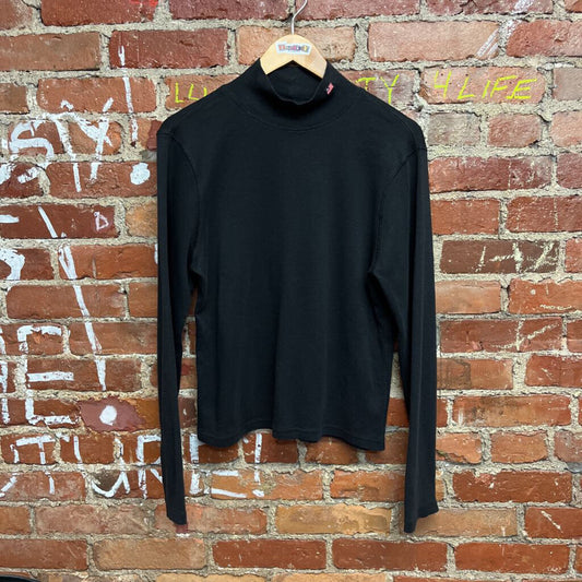 Ralph Lauren Vintage Mock Neck Sweater Black Size XL