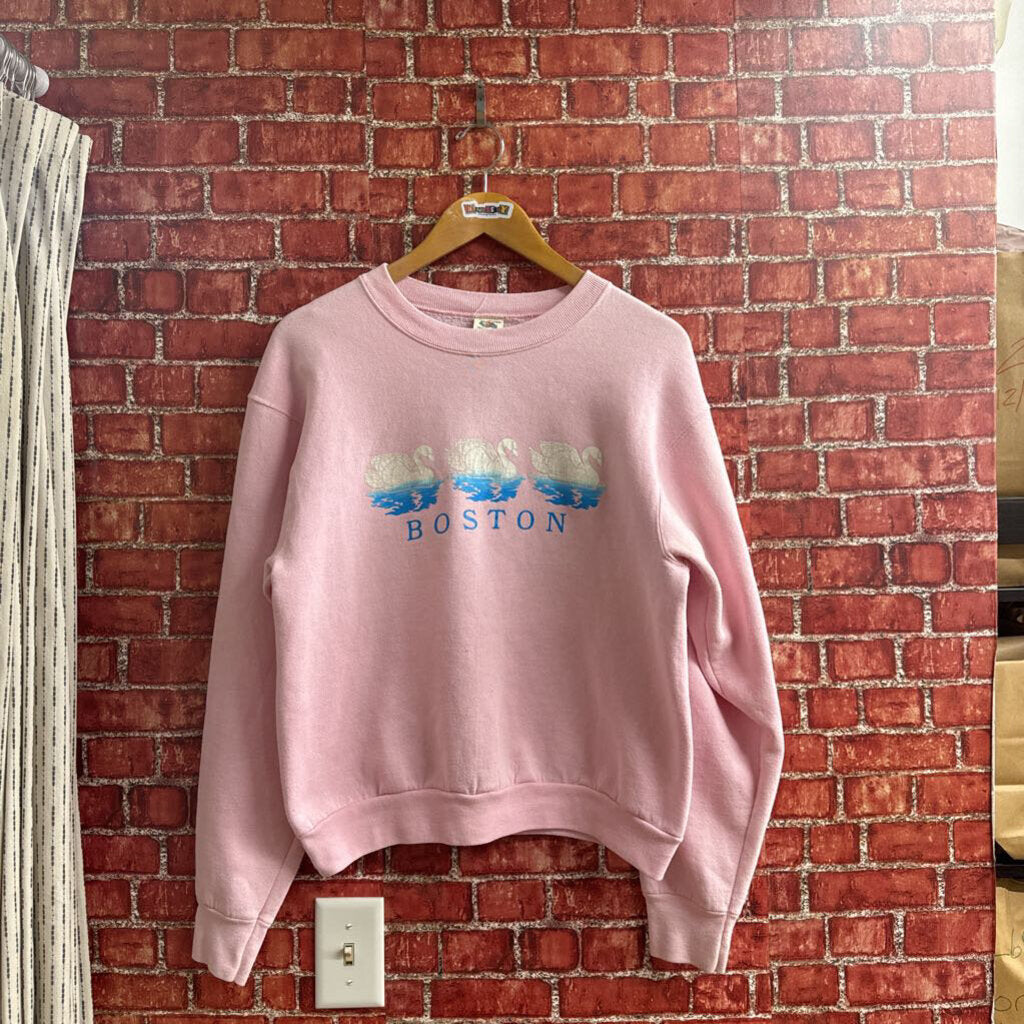 Vintage 90s Boston Swan crewneck Pink Size L