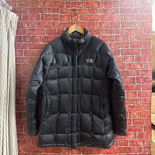 The North Face Quilted Puffer Jacket Grey Size Large