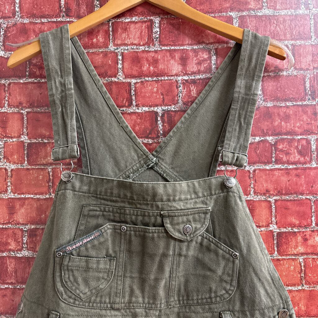 Squeeze Jeans Vintage Overalls Green Size Large