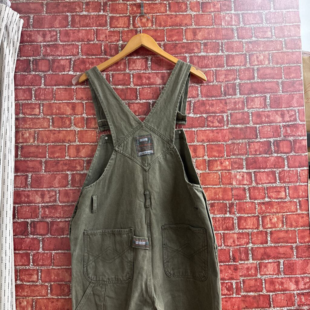 Squeeze Jeans Vintage Overalls Green Size Large