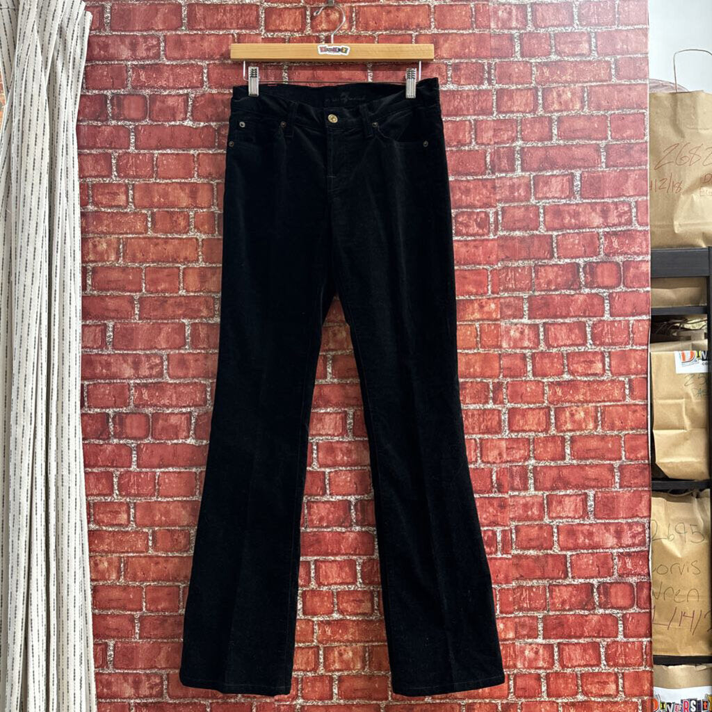 7 For All Mankind Velvet Flare Pants Size 26