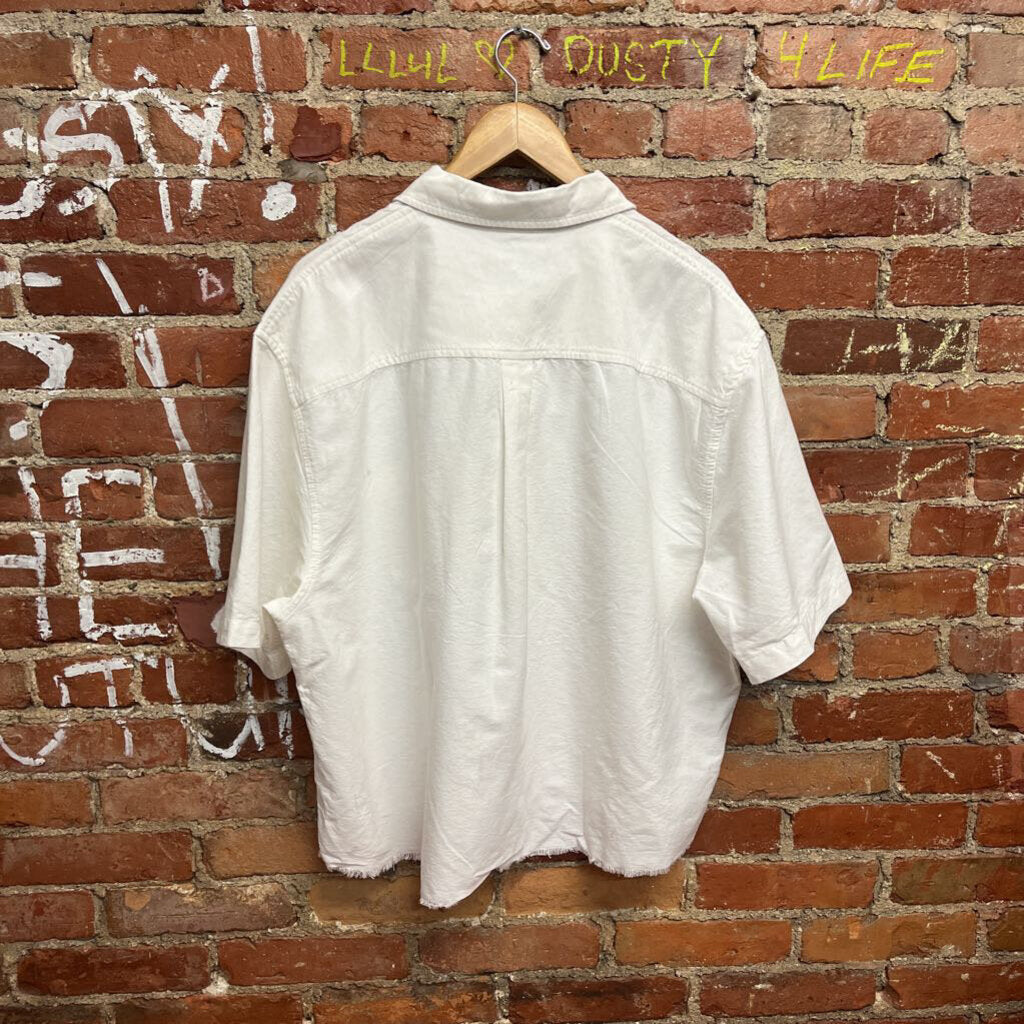 NWT Urban Outfitters White Button Up Size L