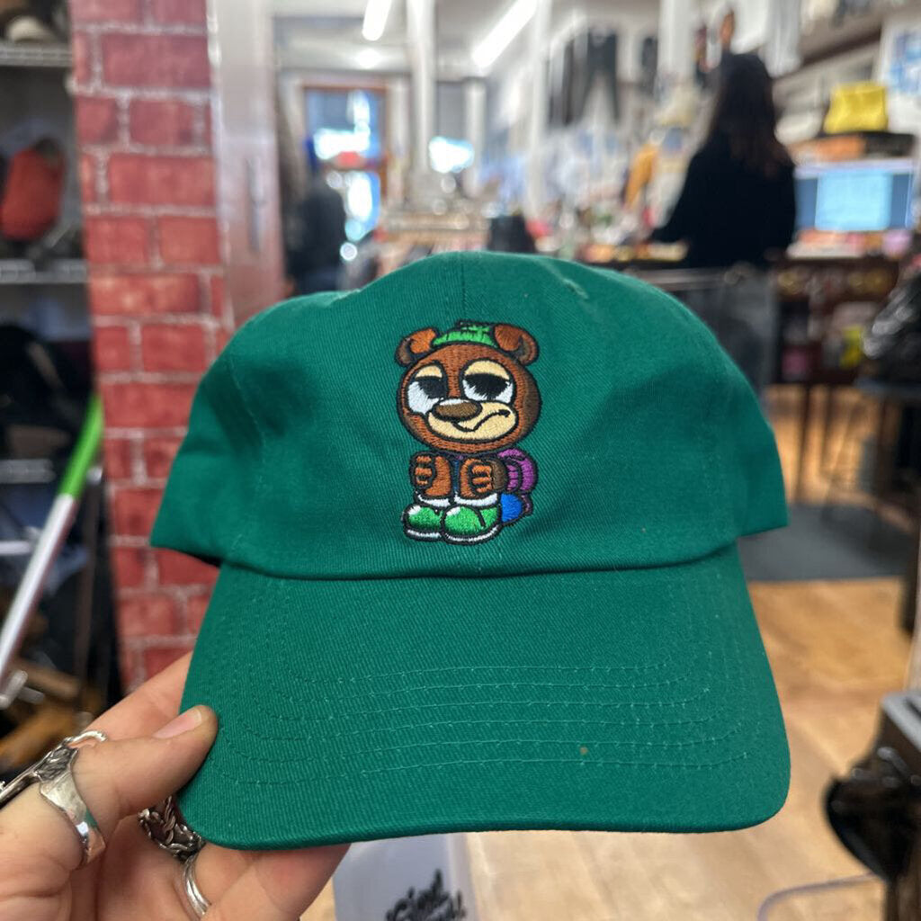 Giddel Company Bear Patch Hat Strapback Green