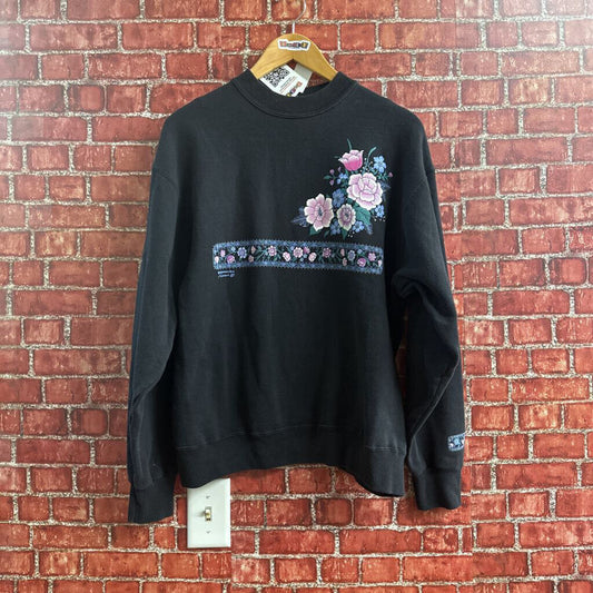 Vintage Floral crewneck Black Size L