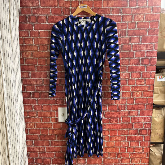 Diane Von Furstenberg Long Sleeve Midi Dress Size XS