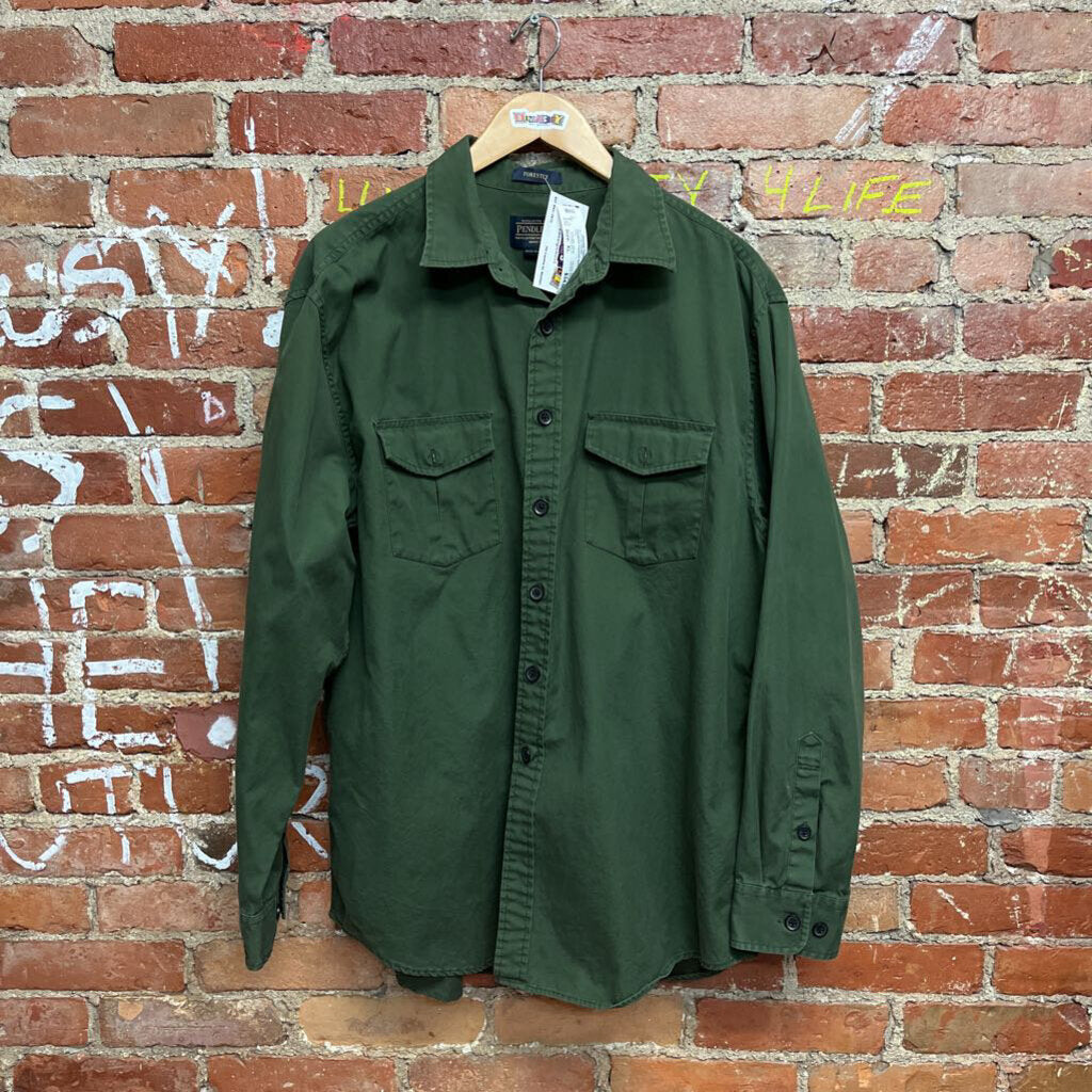 Pendleton Forester Button Up Green Size XL