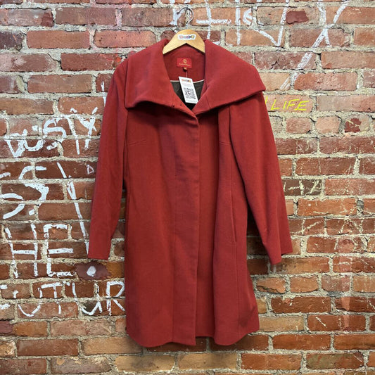 Cole Haan Overcoat Red Wool Size 10