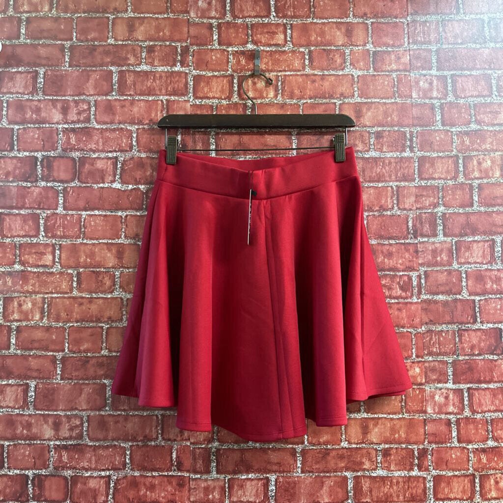 NWT Made by Johnny Skater Skirt Red Size L