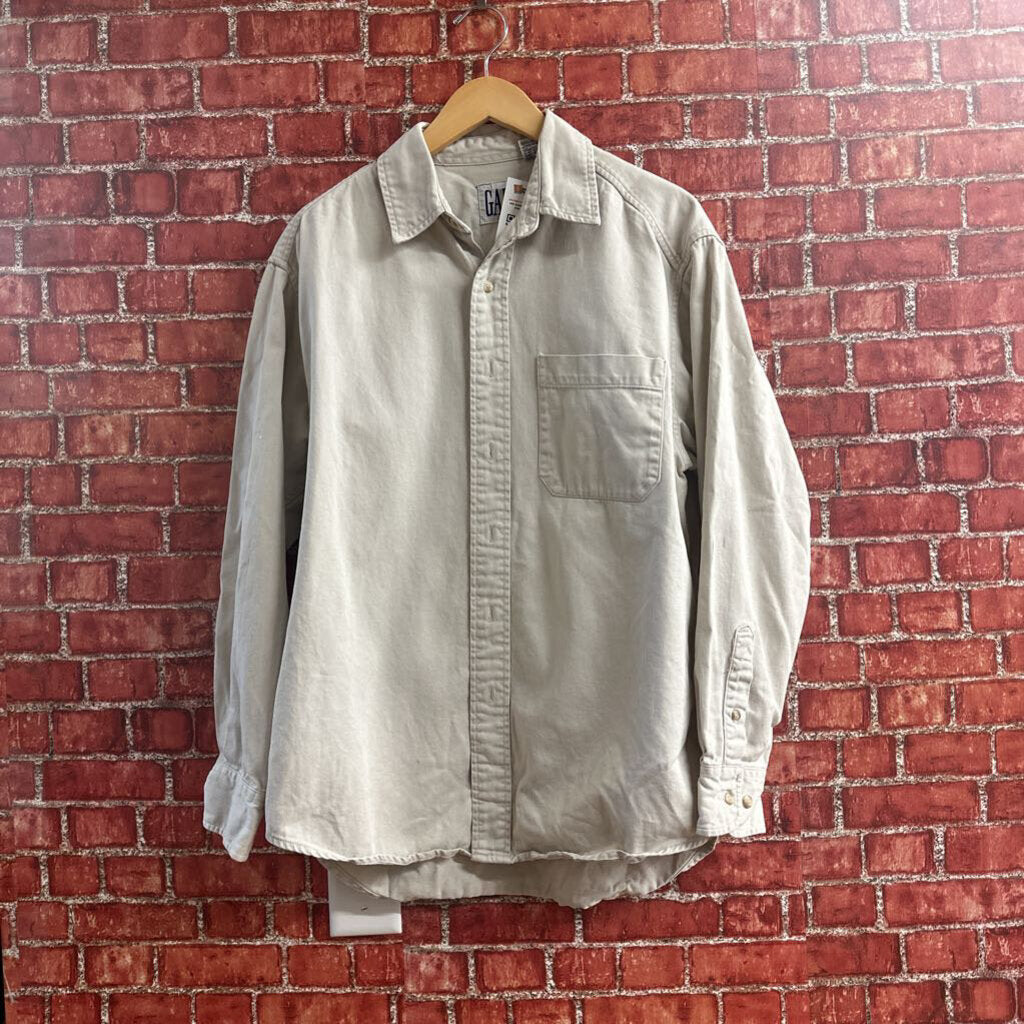 Gap Basic button Down Tan Size M