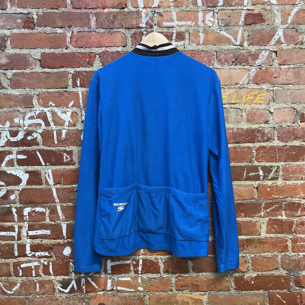 Sugoi Vintage Cycling Jacket Blue Size M