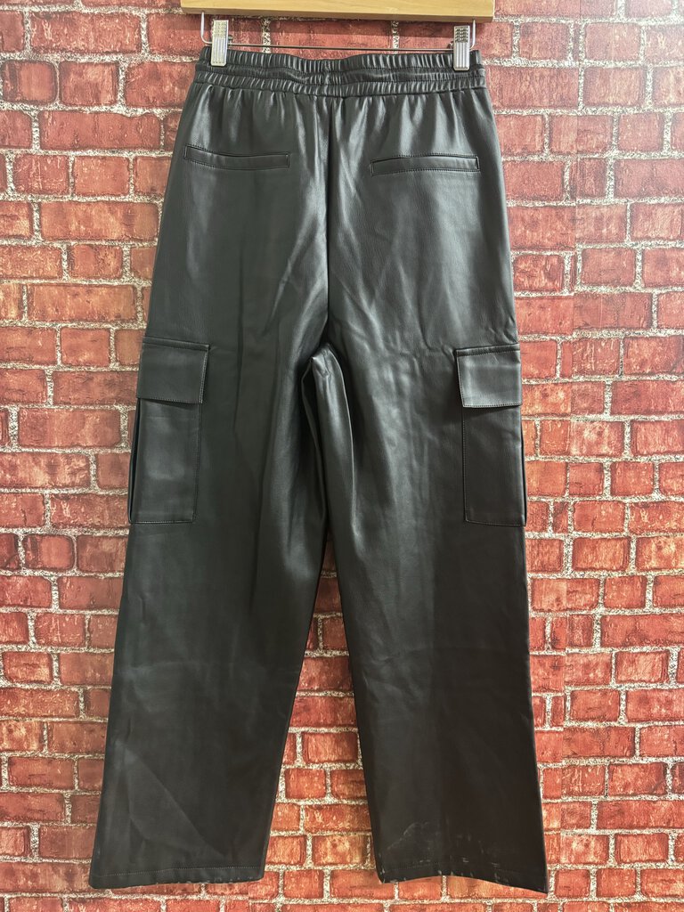 NWT Aaron and Amber Pleather Pants Black Size S