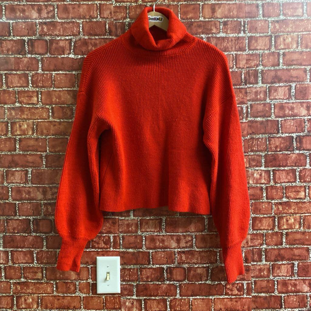 Urban Outfitters Knit Turtle Neck Sweater red Size S