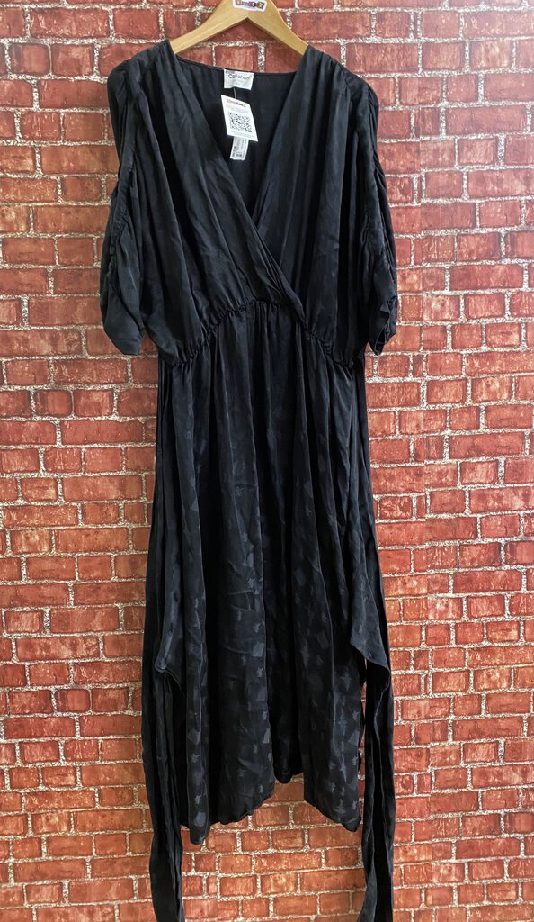 Callahan Wrap Style Midi Dress black Size 2XL