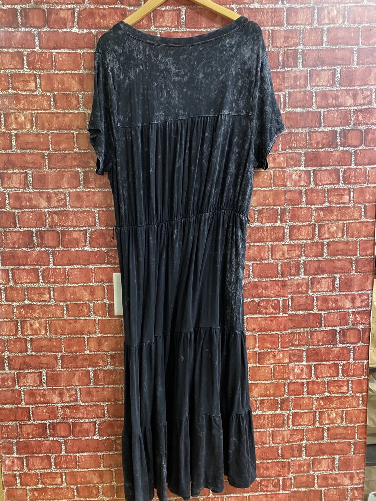 Torrid Super Soft Tiered Tee Shirt Dress black Size 2XL