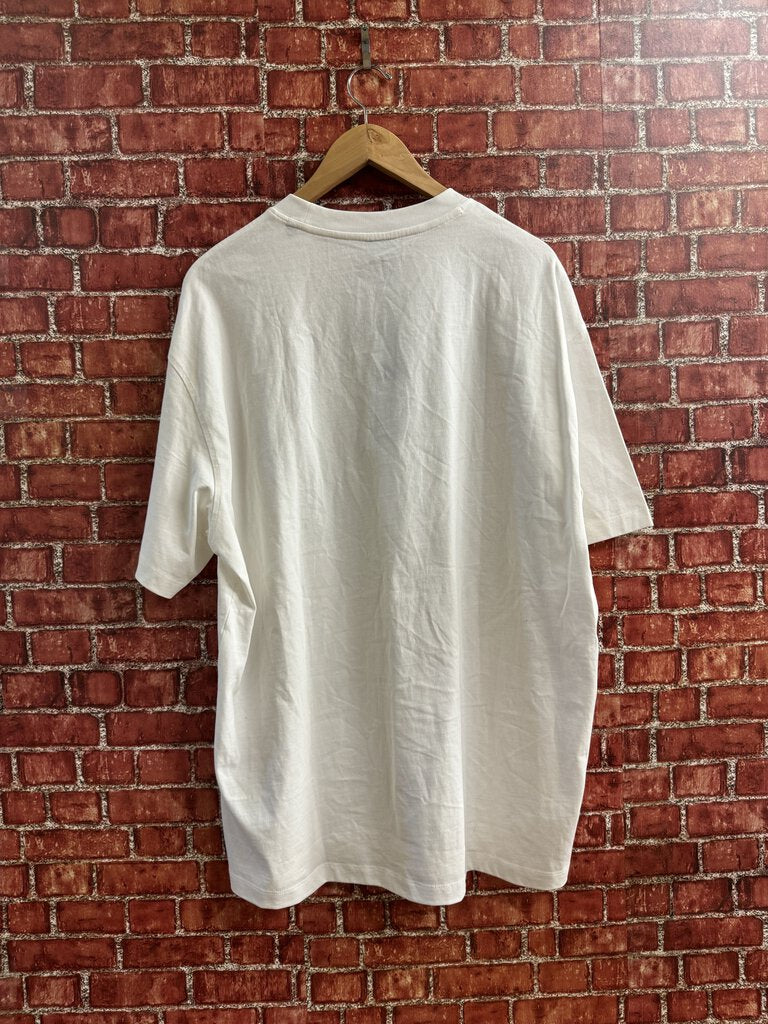 Armani Exchange AX Felt Letters White Size L