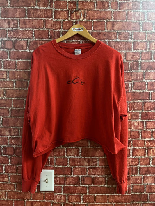 Orange County Choppers Cropped Red LS Size XXL