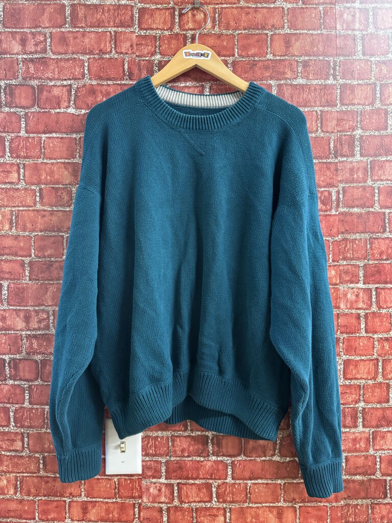 Eddie Bauer Cotton Sweater Blue Size XL