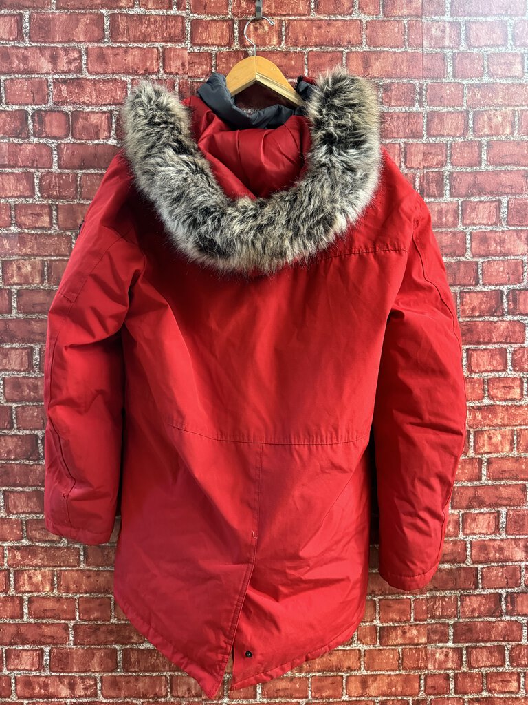 Michael Kors Midi Puffer Jacket red Size M