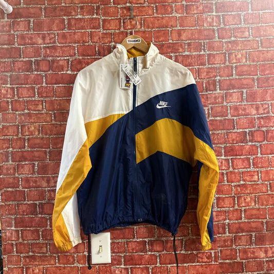 Vintage 80s Nike Colorblock Windbreaker Blue yellow White Size M