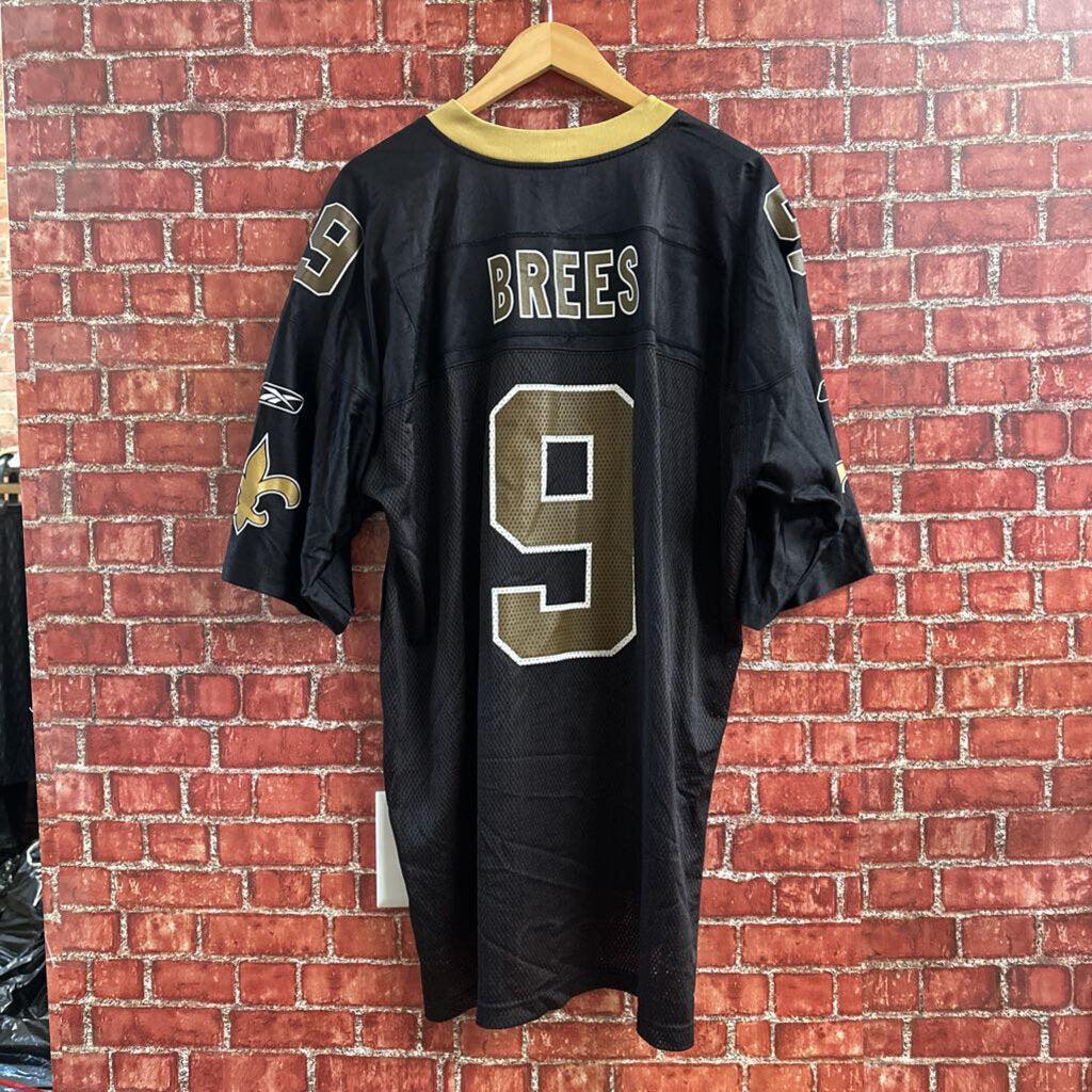 Reebok New Orleans Saints Drew Brees jersey Black Size 2XL