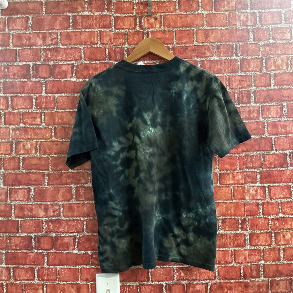 NWT Liquid Blue Y2K ZZ Top Tie Dye tee Green Size M