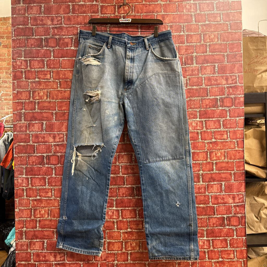 Rustler Ripped Jeans Blue Size 34