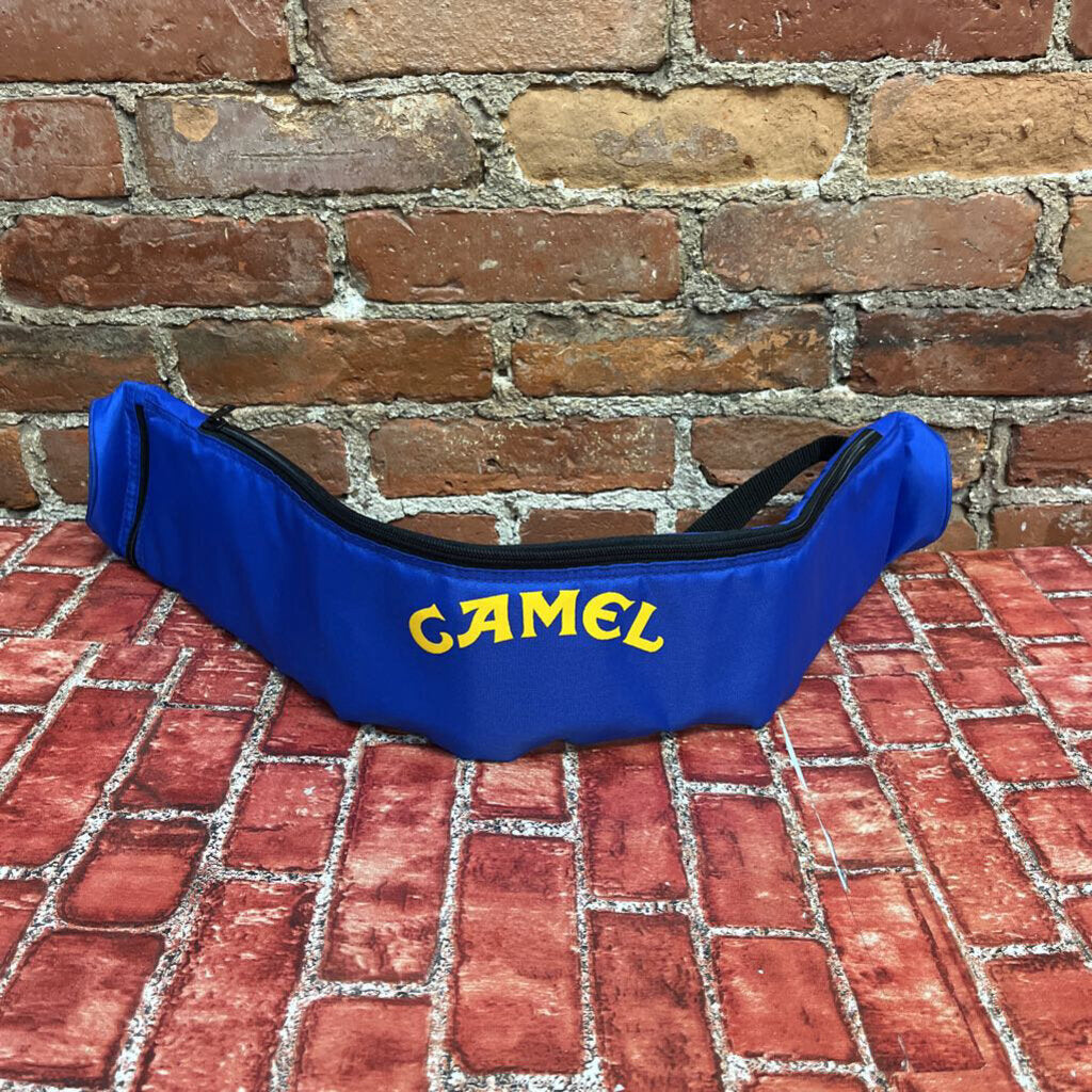 Vintage Camel Beer Can Holder Bag Blue