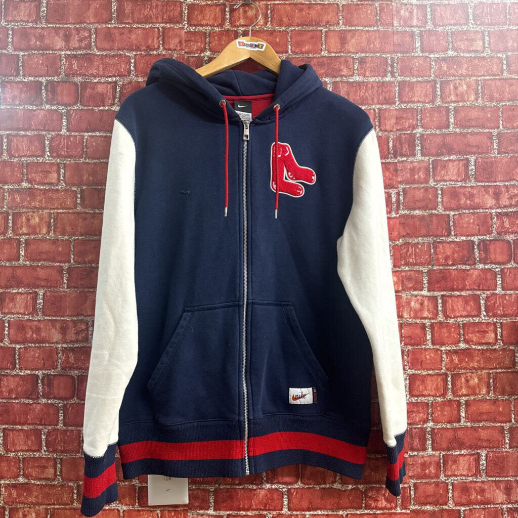 Nike Red Sox Hoodie Zip blue Size L