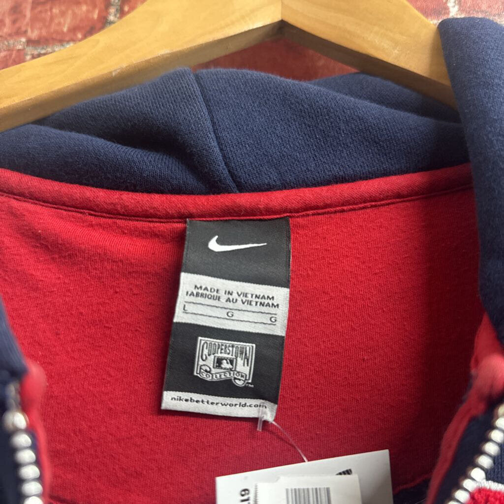 Nike Red Sox Hoodie Zip blue Size L