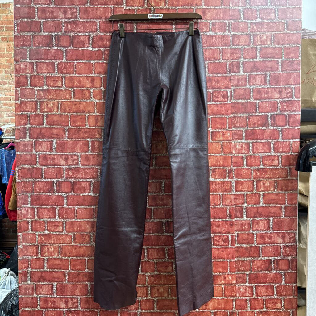 NWT Danier Leather Pants Maroon Size 2