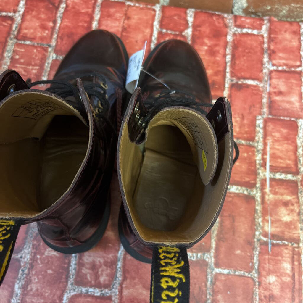 Doc Martens Burgundy Tall Boots Size 8L