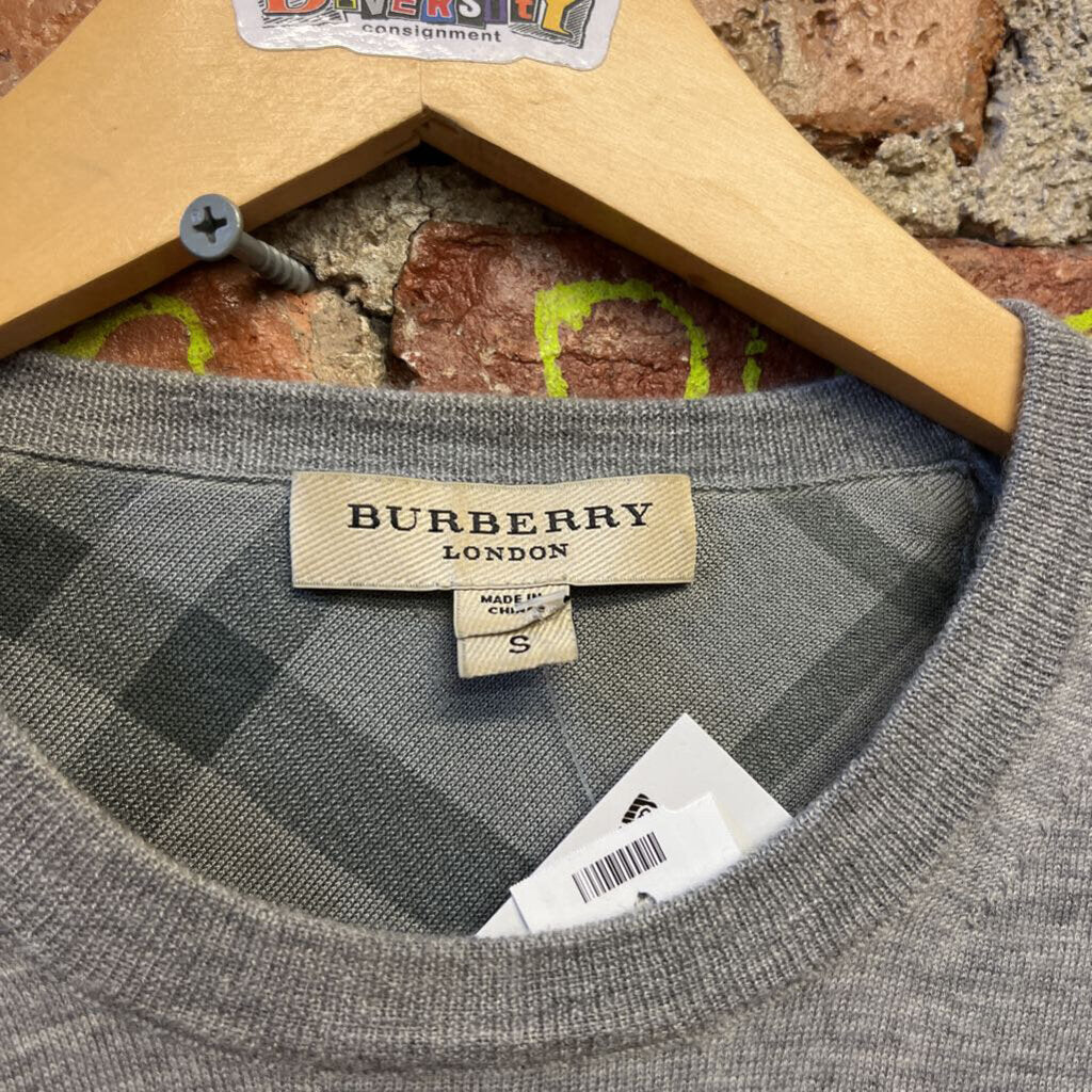 Burberry London 100% Cashmere Crewneck Sweater Size S