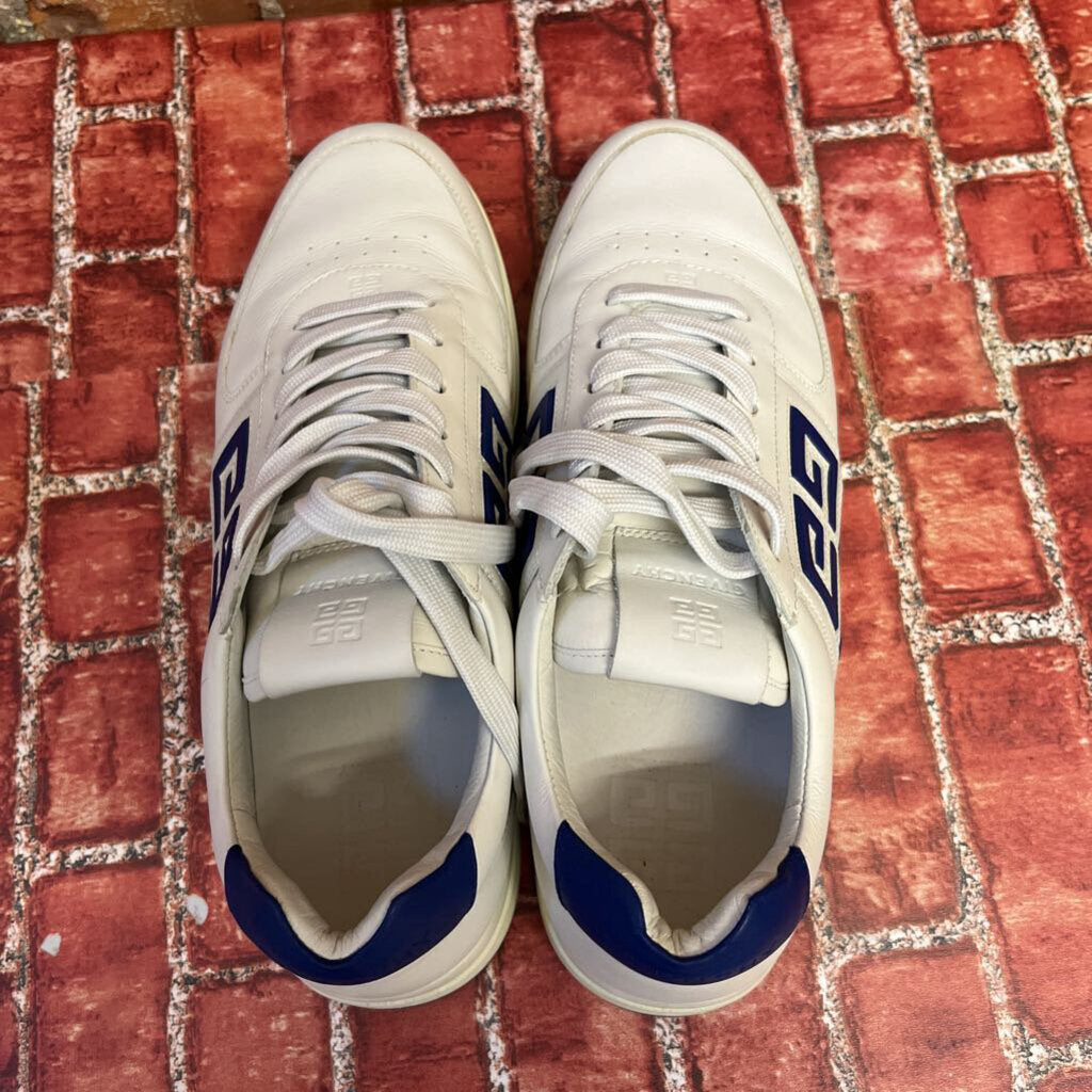 Givenchy Blue and White Logo Sneakers Size 43 (10M)