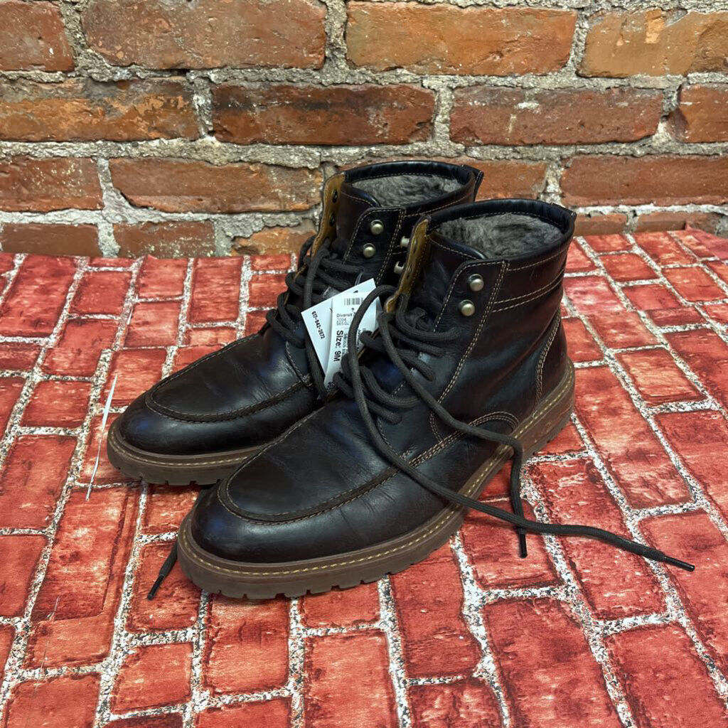 Johnson And Murphy Leather Boots Brn 9M