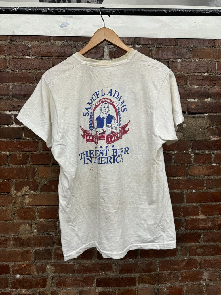 Vintage Tee Samuel Adams I’m a Revolting Beer Drinker White size L Mens