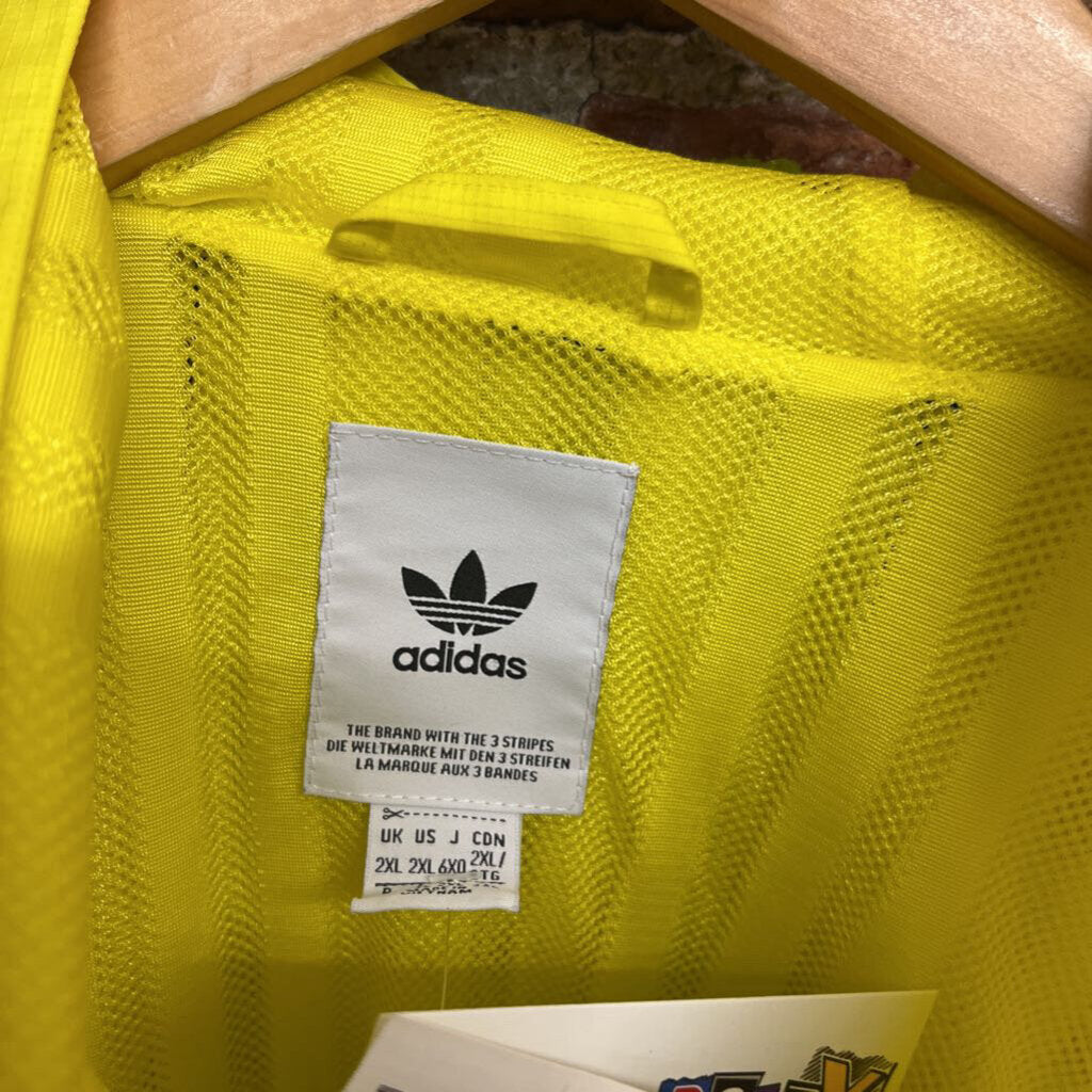 Adidas Windbreaker Yellow Size 2XL