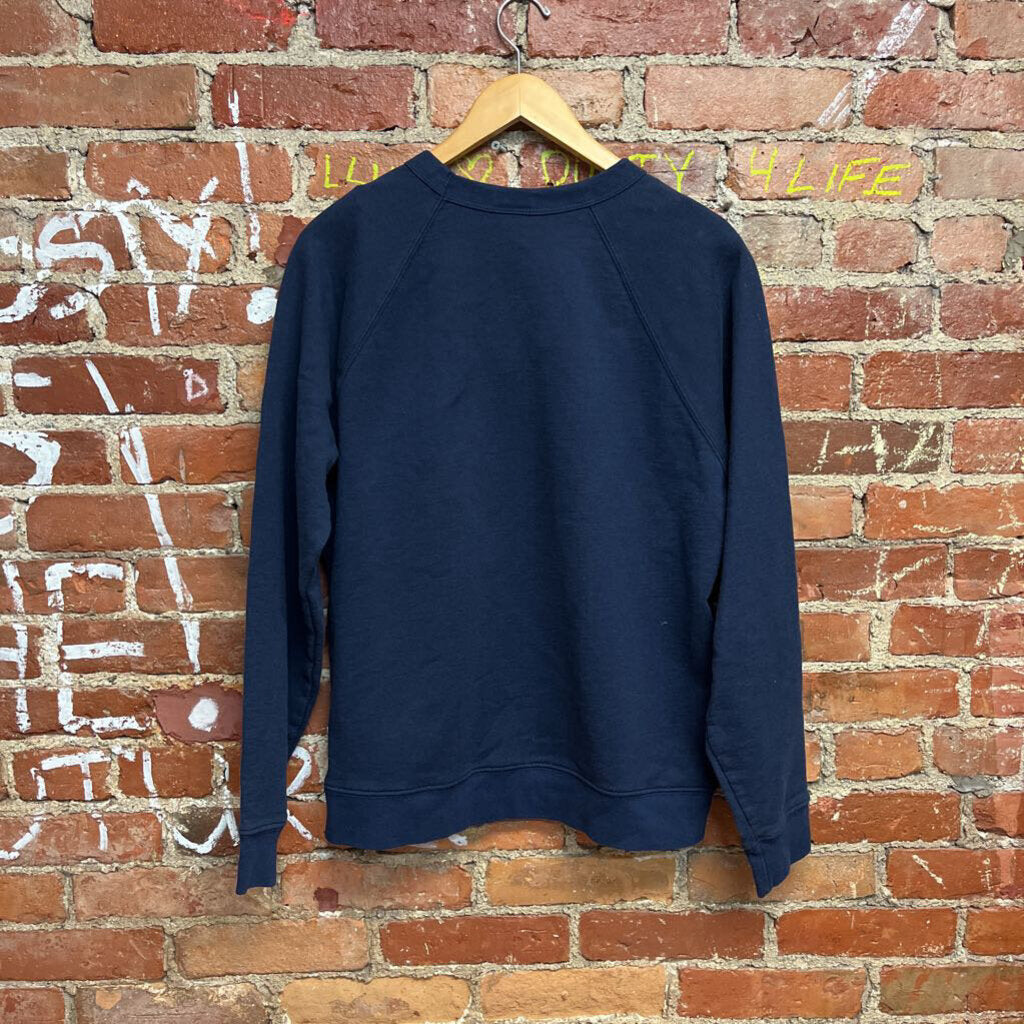 Obey Graphic Crewneck Navy Medium